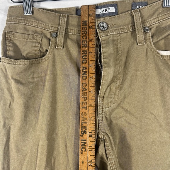 BKE Jake Jeans Men's 29R 29x29 Straight Leg Khaki Tan Denim Buckle BKE School - Picture 10 of 11